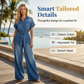 📢📢30% OFF !! & FREE SHIPPING⏰Women's Collared Wide-Leg Denim Jumpsuit💞Exquisite Fabrics💞 Exceptional Feel💞