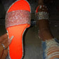 📢📢30% OFF !! ⏰Women's Sparkling Rhinestone Flat Slide Sandals
