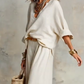 📢📢30% OFF !! ⏰Women's V-Neck Top & Wide-Leg Pants 2-Piece Set
