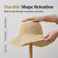 📢📢40% OFF !! ⏰Women's Handwoven Wide-Brim Straw Hat