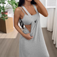 📢📢30% OFF !! ⏰Two-Piece Style Tank Maxi Dress with Side Cut-Outs