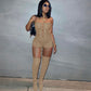 📢📢35% OFF !! ⏰Solid Color Sleeveless Lace-Up Jumpsuit