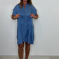 📢📢40% OFF !! ⏰Women’s Casual Solid Button Down Short Dress