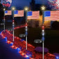 📢📢40% OFF !! ⏰Outdoor Solar Flag Stake Lights