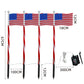📢📢40% OFF !! ⏰Outdoor Solar Flag Stake Lights