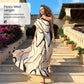 📢📢30% OFF !! ⏰Women's Abstract Print One-Shoulder Maxi Dress
