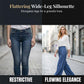 Elegant Chiffon Shirt & Wide-Leg Pants Set