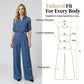 Elegant Chiffon Shirt & Wide-Leg Pants Set
