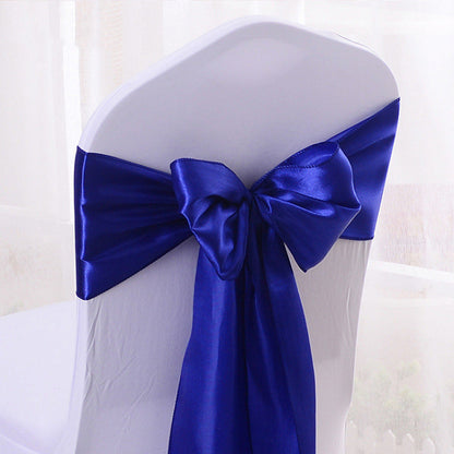 DIY Bow Tie Chair Cover Sash Ribbon