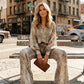 📢📢30% OFF !! ⏰Women's Snake Print Top & Wide-Leg Pants Set