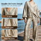 📢📢30% OFF !! ⏰Women's Snake Print Top & Wide-Leg Pants Set