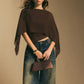 📢📢40% OFF !! ⏰Women's Elegant Chiffon Cape Sleeve Top