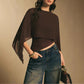 📢📢40% OFF !! ⏰Women's Elegant Chiffon Cape Sleeve Top