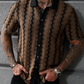 ✨Men's Short Sleeve Retro Geometric Knit Shirt