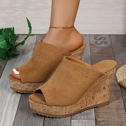 📢📢40% OFF !! ⏰Women's Casual Peep-Toe Wedge Sandals