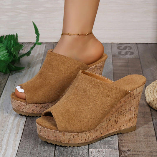 📢📢40% OFF !! ⏰Women's Casual Peep-Toe Wedge Sandals