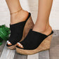 📢📢40% OFF !! ⏰Women's Casual Peep-Toe Wedge Sandals