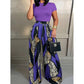 📢📢30% OFF !! ⏰Women's Top & Wide-Leg Pants 2-Piece Set