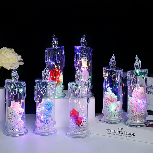 📢📢40% OFF !! ⏰LED Rose Flower Light Candle