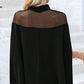 📢📢40% OFF !! ⏰Women's Casual High-neck Batwing Blouse