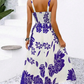📢📢40% OFF !! ⏰Women's Floral Print Spaghetti Strap Dress🌿👗