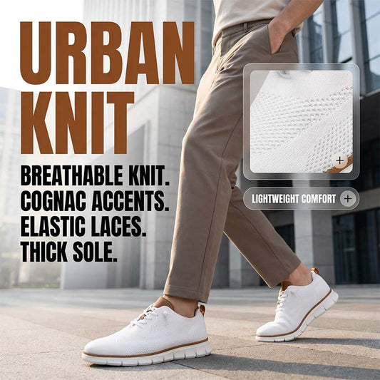 Men's Breathable Knit Casual Dress Shoes