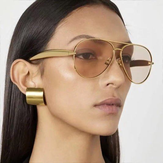 📢📢40% OFF !! ⏰Vintage Aviator Sunglasses with Sculpted Temples
