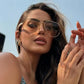 📢📢40% OFF !! ⏰Vintage Aviator Sunglasses with Sculpted Temples