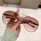 📢📢40% OFF !! ⏰Vintage Aviator Sunglasses with Sculpted Temples