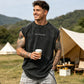 📢📢30% OFF !! ⏰Vintage Wash Loose Fit Gym Muscle Tee