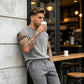 📢📢30% OFF !! ⏰Vintage Wash Loose Fit Gym Muscle Tee