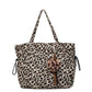📢📢30% OFF !! ⏰ Leopard Print Canvas Shoulder Bag – Chic & Spacious ✨