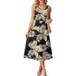 📢📢30% OFF !! ⏰ Women's Casual Printed Flowy Midi Dress – Lightweight, Relaxed Fit & Perfect for Beach, Brunch or Daily Wear ☀️