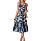 📢📢30% OFF !! ⏰ Women's Casual Printed Flowy Midi Dress – Lightweight, Relaxed Fit & Perfect for Beach, Brunch or Daily Wear ☀️