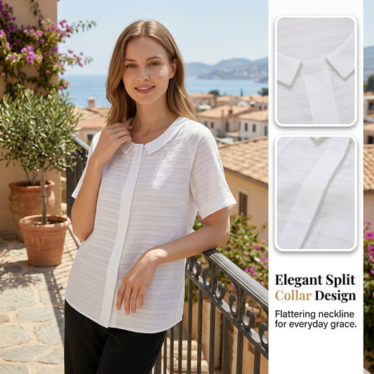 📢📢30% OFF !! ⏰Women's Summer Rounded Collar Shirt