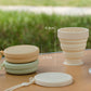 Silicone Collapsible Travel Cup with Lid & Lanyard