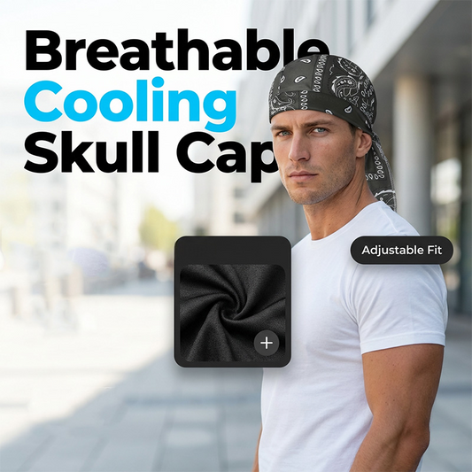 📢📢30% OFF !! ⏰Unisex Breathable Skull Cap with Adjustable Ties