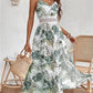 📢📢40% OFF !! ⏰Women’s Floral Print High Slit Spaghetti Strap Flowy Dress