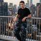Men’s Casual Camouflage Pants with Drawstring