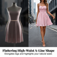 📢📢30% OFF !! ⏰Tie-Front Smocked Spaghetti Strap Dress