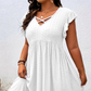 📢📢35% OFF !! ⏰Women's V-Neck Ruffle Trim Dress