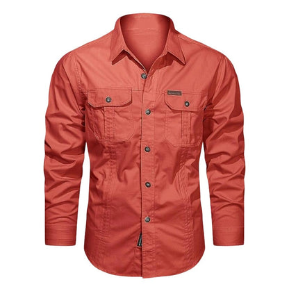 📢📢30% OFF !! ⏰Men's Long Sleeve Cotton Workwear Shirt
