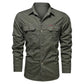 📢📢30% OFF !! ⏰Men's Long Sleeve Cotton Workwear Shirt