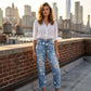 📢📢30% OFF !! ⏰Women's Star Print Distressed High Waist Jeans