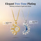 📢📢40% OFF !! ⏰Sun and Moon Pendant Necklace with Rhinestones