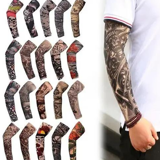 📢📢40% OFF !! ⏰Realistic Tattoo Arm Sleeves for Sun Protection
