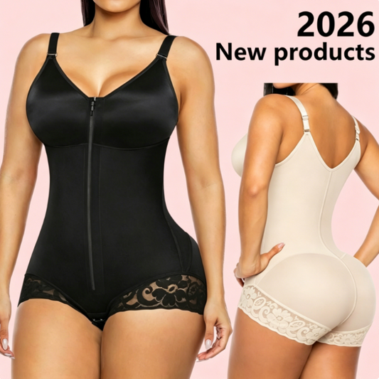 📢📢40% OFF !! ⏰ Women's Zip-Up Shapewear Bodysuit – Instant 360° Tummy Control & Lift 🩱