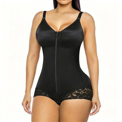📢📢40% OFF !! ⏰ Women's Zip-Up Shapewear Bodysuit – Instant 360° Tummy Control & Lift 🩱