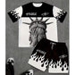 📢📢30% OFF !! ⏰Men's Graphic Print T-Shirt & Shorts Set