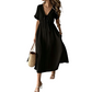 📢📢40% OFF !! ⏰Women's Summer V-Neck Tie-Front Midi Dress